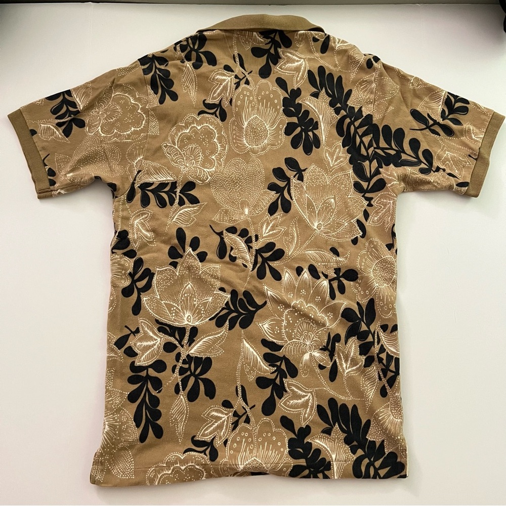 Vintage Chaps Ralph Lauren Collared T Shirt‎ Size L Floral Pattern 100% Cotton - Picture 2 of 10